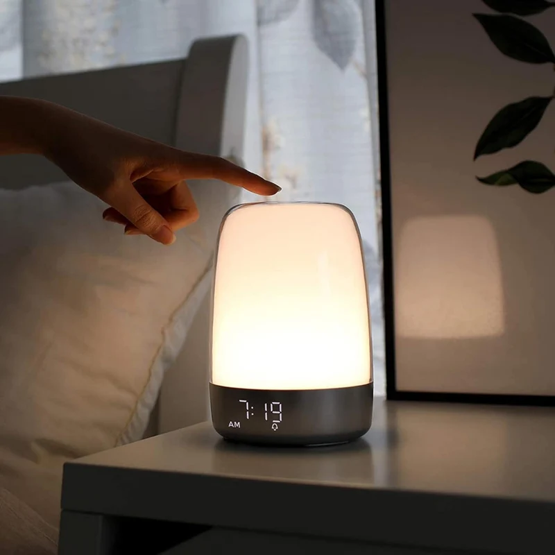 Aufwachlicht Lampe mit digitalem Wecker