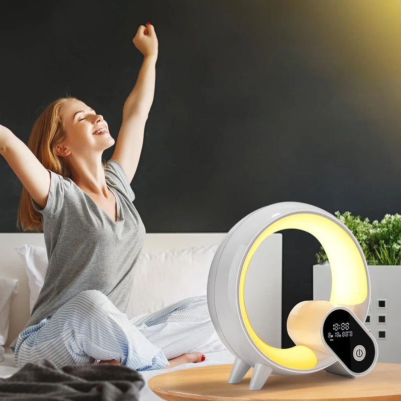 Aufwachlicht mit Sonnenaufgang und Naturgeräuschen