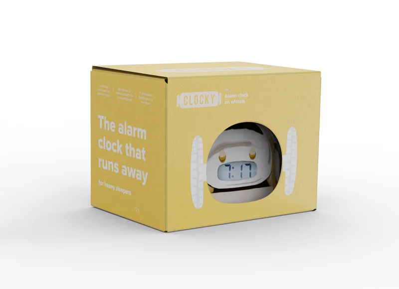 Clocky Gold - Wecker auf Rädern