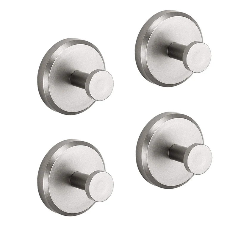Handdoekhaak Zelfklevend Zonder Boren – Roestvrij Staal – Zwart, Zilver, Goud – 5,5×5,5×5,6 cm | Sansoti