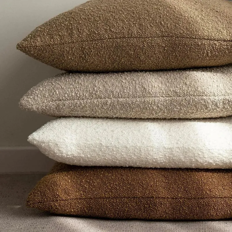 Kussenhoes Bouclé Luxe 45x45 Zacht Minimalistisch Design | Sansoti