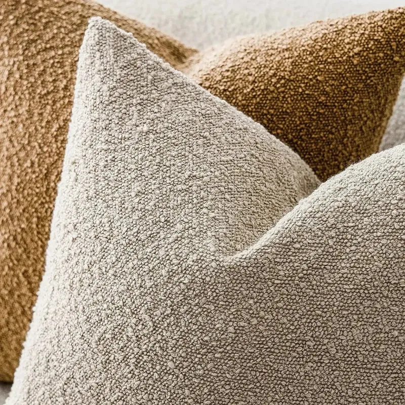 Kussenhoes Bouclé Luxe 45x45 Zacht Minimalistisch Design | Sansoti