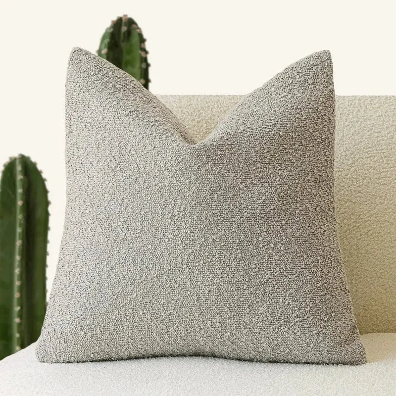 Kussenhoes Bouclé Luxe 45x45 Zacht Minimalistisch Design | Sansoti