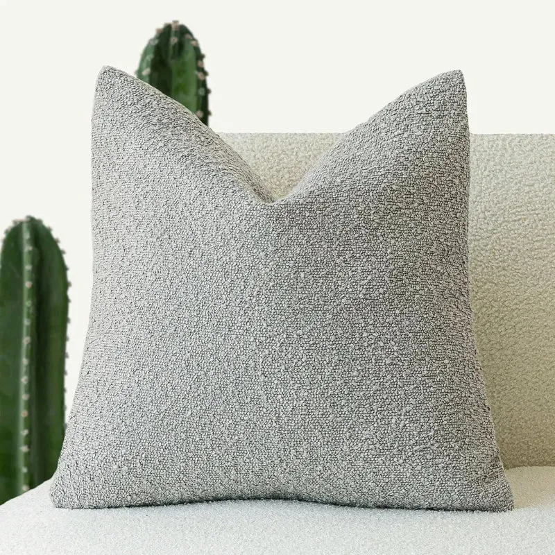 Kussenhoes Bouclé Luxe 45x45 Zacht Minimalistisch Design | Sansoti