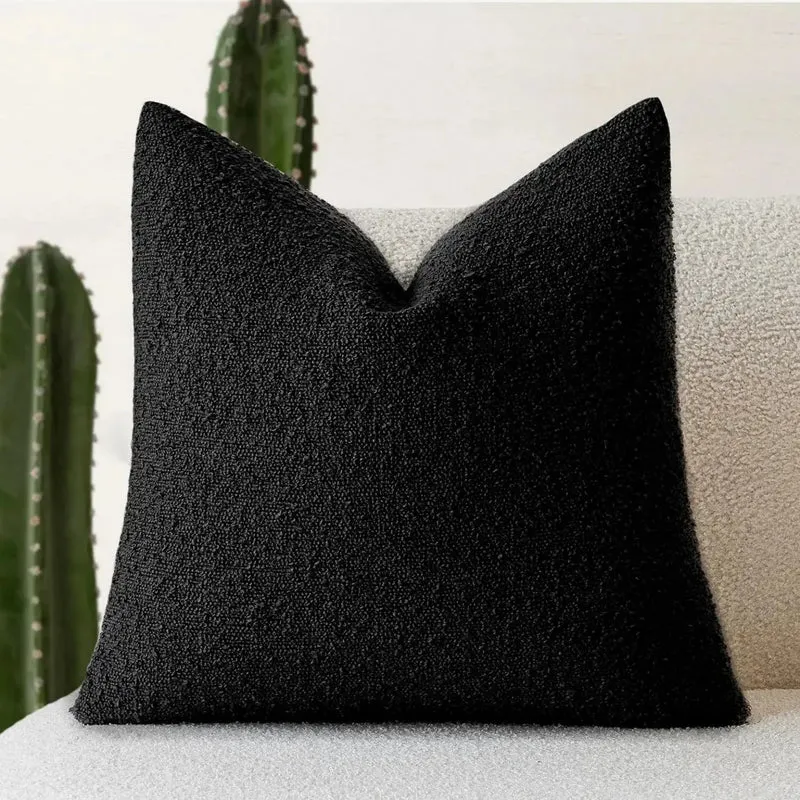 Kussenhoes Bouclé Luxe 45x45 Zacht Minimalistisch Design | Sansoti