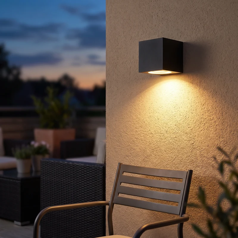 Buitenwandlamp Terras Aluminium Zwart IP65 Geïntegreerde LED 3W 6W 85 tot 265V Corrosiebestendig Gevel Tuinmuur | Sansoti