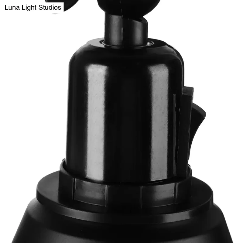 Industriële Wandlamp met Verstelbare Arm en Kegelvormige Kap voor Woonkamer en Eetkamer Scandinavisch | Sansoti