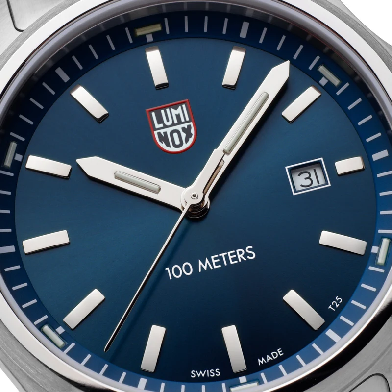 Luminox Dress Field XL.2523 Herren Armbanduhr Blau • Saphirglas • Schweizer Quarzwerk