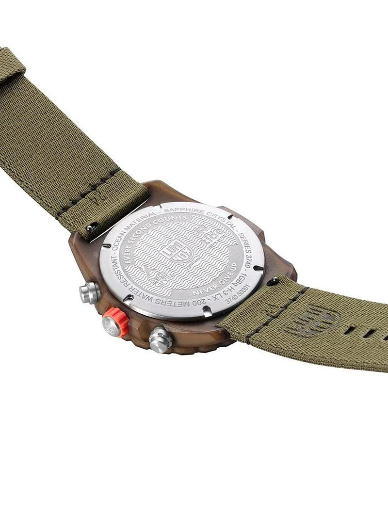 Luminox Bear Grylls Survival Eco Master XB.3757.ECO Herren Armbanduhr Grün • Saphirglas • Schweizer Chronograph