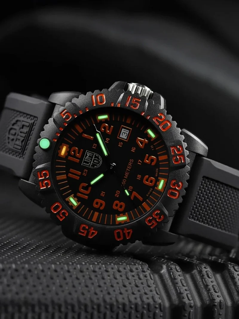 Luminox Sea Lion X2.2059.2 Herren Armbanduhr Schwarz • Schweizer Quarzwerk • CARBONOX-Gehäuse