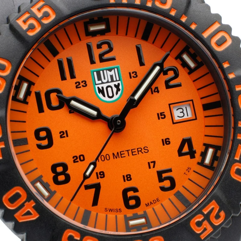 Luminox Sea Lion X2.2059.1 Herren Armbanduhr Orange • CARBONOX-Gehäuse • Mineralglas
