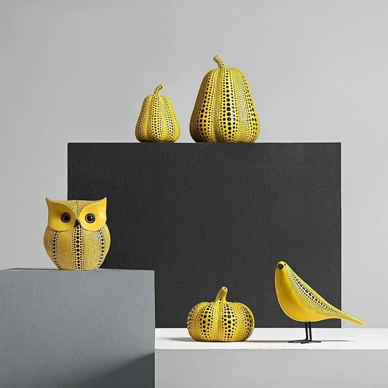 Decoratief Ornament Japanse Kunststijl Kleurrijk Sculptuur Woonkamer Cadeau Modern | Sansoti
