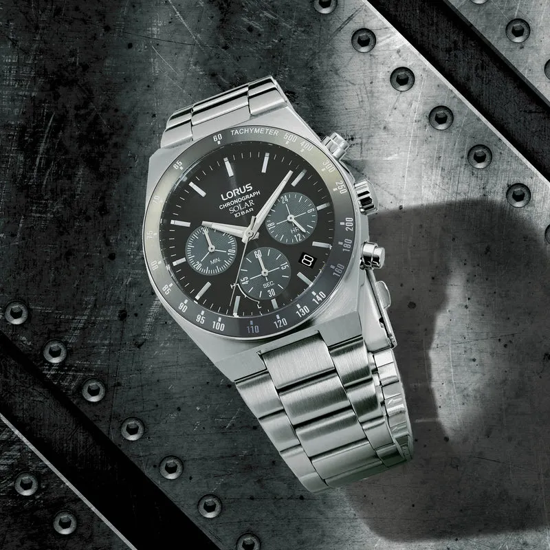 Lorus Sports RZ519AX9 Herrenuhr • Solar-Chronograph • Mineralglas