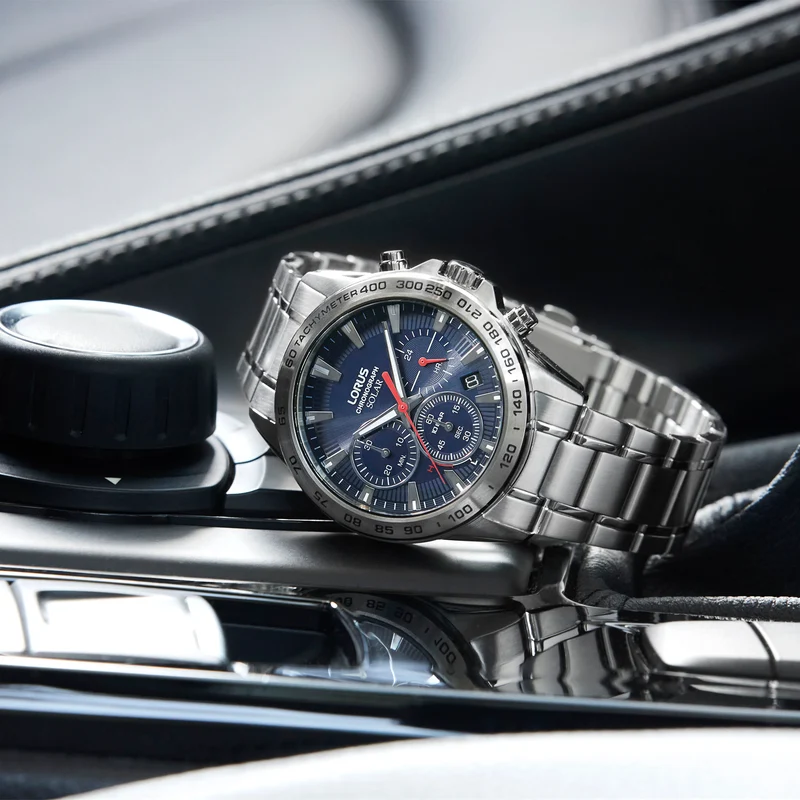 Lorus Sports RZ503AX9 Herrenuhr Chronograph • Solarwerk • Mineralglas