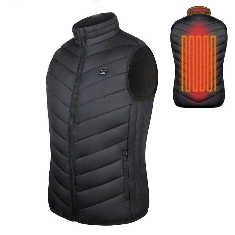Verwarmbaar Bodywarmer Vest met Vier Warmtezones USB Verwarming Unisex Outdoor Winterkleding Thermisch | Sansoti