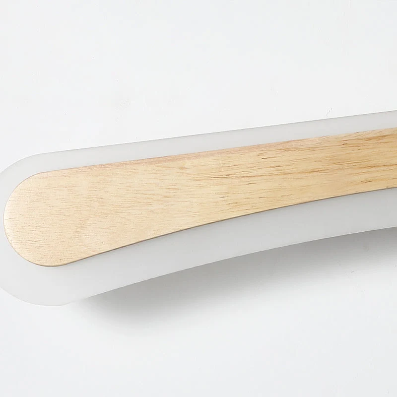 Houten LED Wandlamp met Acryl Kap Badkamerspiegel Verlichting Scandinavisch Design 40cm 60cm 80cm | Sansoti