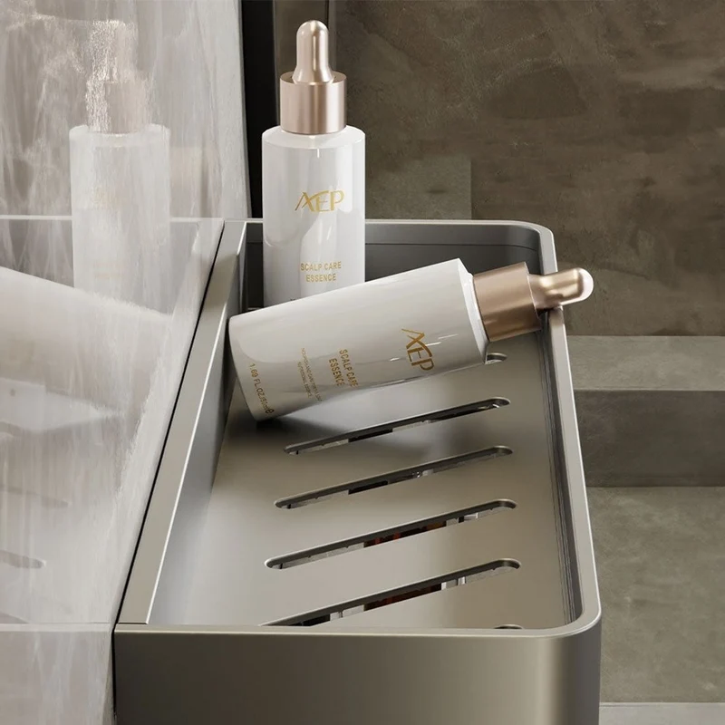 Wandrek voor de Badkamer – Waterbestendige Opbergruimte met Handdoekstang | Sansoti