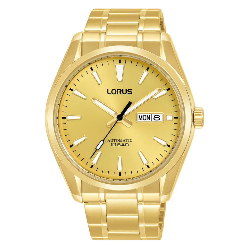 Lorus Classic RL456BX9 Herrenuhr Goldfarben • Automatikwerk • Mineralglas