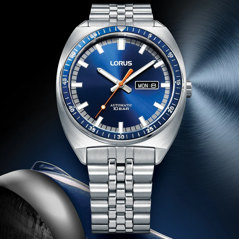 Lorus Sports RL441BX9 Herren Armbanduhr Dunkelblau • Automatikwerk • Mineralglas