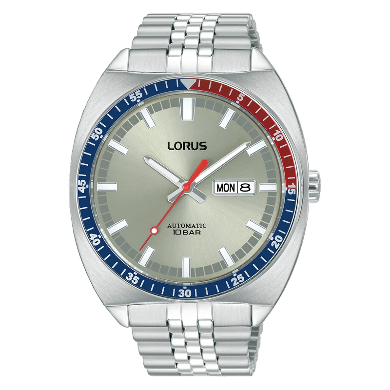 Lorus Sports RL447BX9 Herren Armbanduhr Silber • Automatikwerk • 10 bar wasserdicht