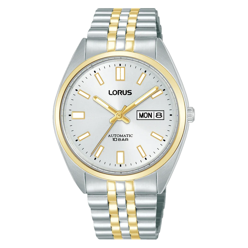 Lorus Classic RL432CX9 Herrenuhr Automatik Silber • Mineralglas • Durchsichtiger Gehäuseboden