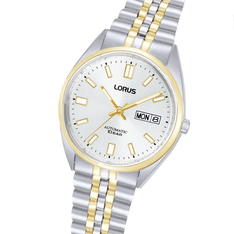 Lorus Classic RL432CX9 Herrenuhr Automatik Silber • Mineralglas • Durchsichtiger Gehäuseboden