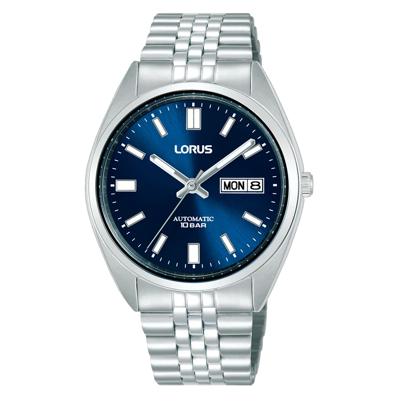 Lorus Classic RL429CX9 Herrenuhr Automatik Dunkelblau • Mineralglas • Edelstahlarmband