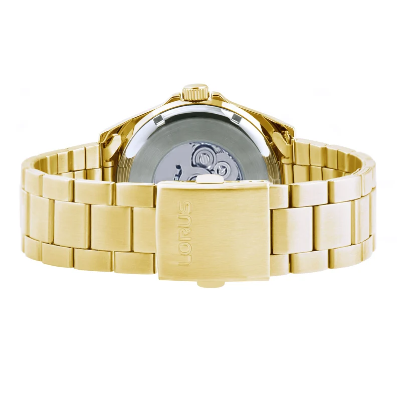 Lorus Sports RL416CX9 Herrenuhr Automatik Blaugrau • Mineralglas • Edelstahlarmband