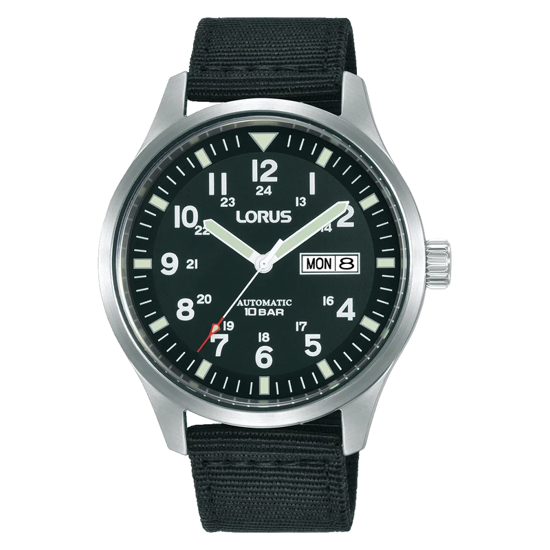 Lorus Sports RL411BX9 Herren Armbanduhr Schwarz • Automatikwerk • 10 bar wasserdicht