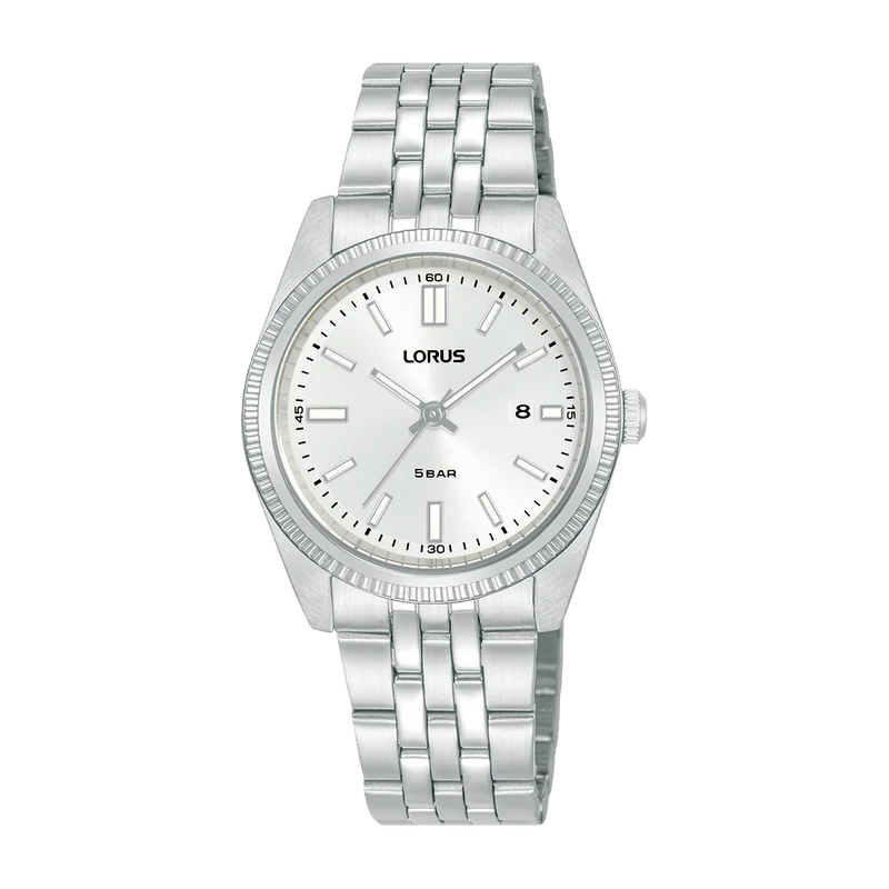Lorus Classic RJ279BX9 Damen Armbanduhr Silber • Mineralglas • Edelstahlarmband