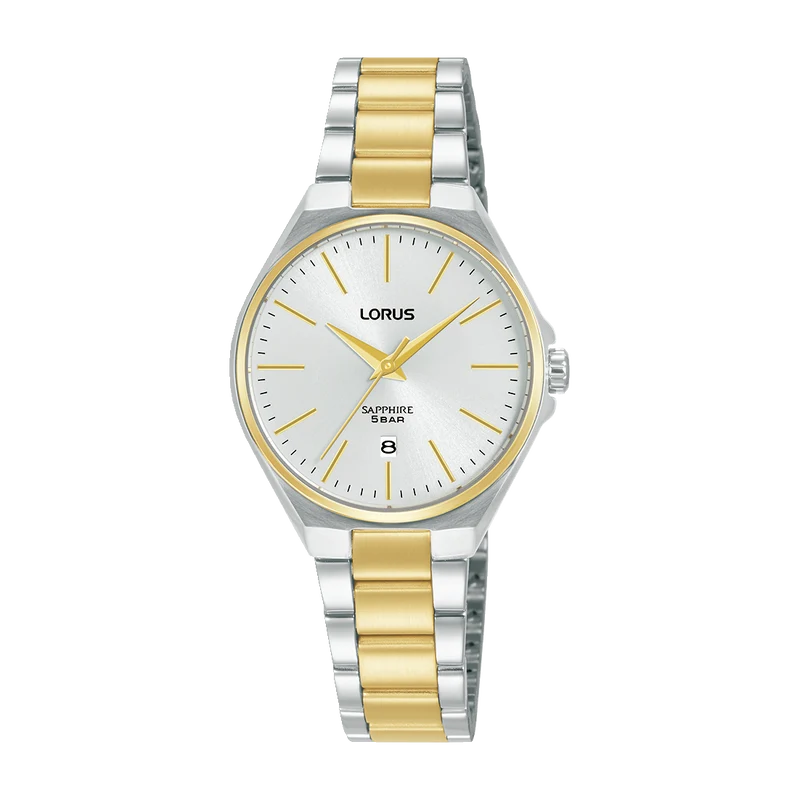 Lorus Dress RJ270BX9 Damen Armbanduhr Weiß • Saphirglas • Edelstahlarmband