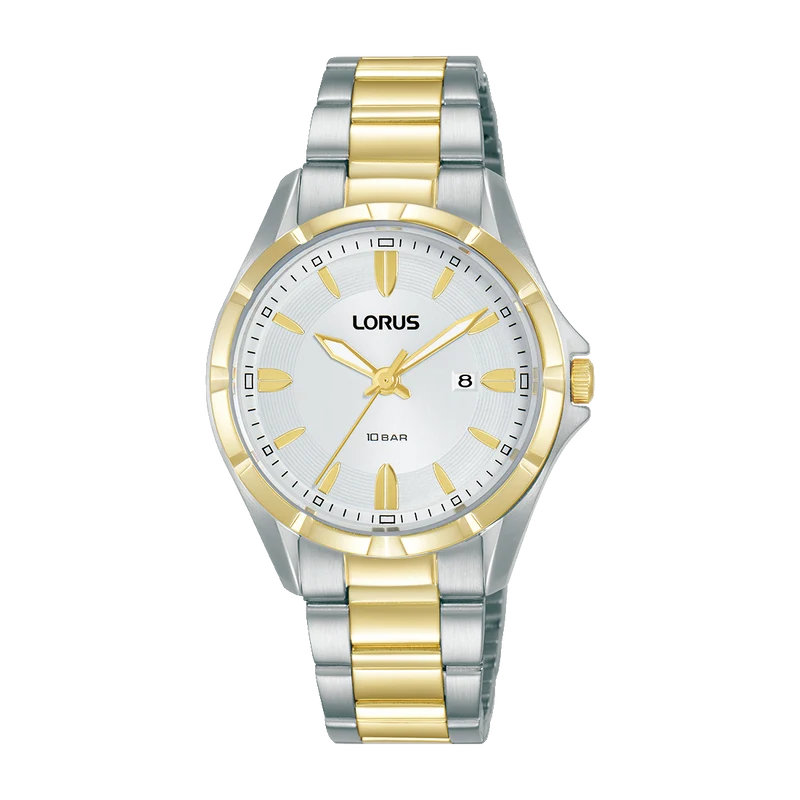 Lorus Sports RJ252BX9 Damenuhr Weiß • Mineralglas • Edelstahlarmband