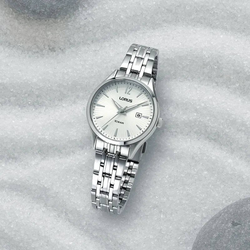 Lorus Classic RJ201CX9 Damen Armbanduhr • Mineralglas • Edelstahlarmband