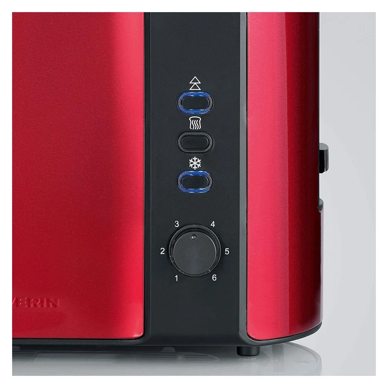 SEVERIN AT 2217 Automatik-Toaster (ca. 800 Watt, für 2 Scheiben, Integrierter Brötchen-Röstaufsatz)