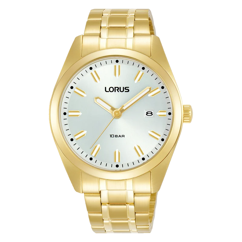 Lorus Sports RH982PX9 Herrenuhr Weiß • Mineralglas • Edelstahlarmband