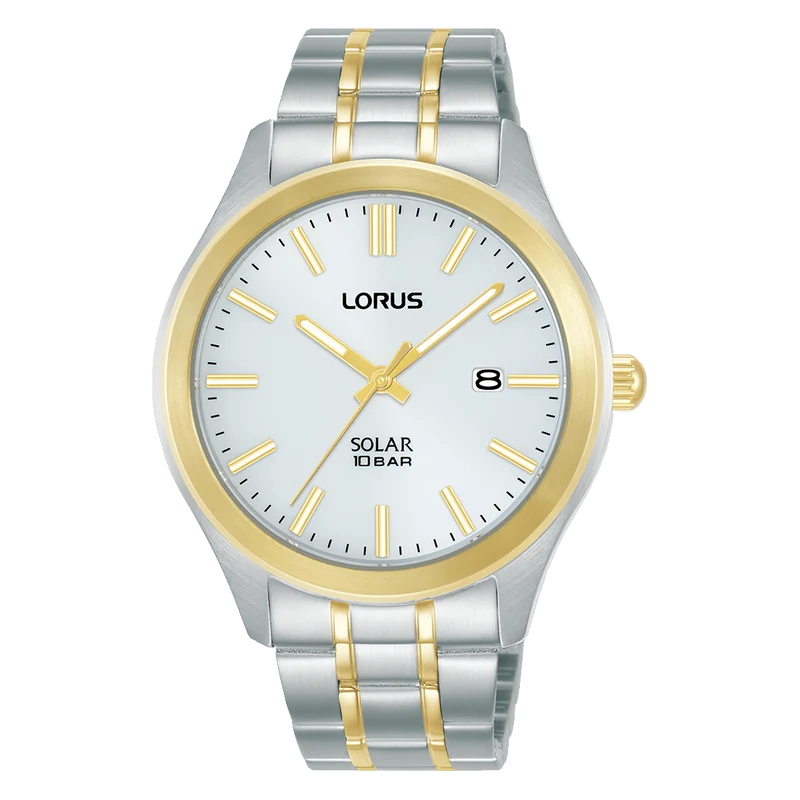 Lorus Sports RX394AX9 Herrenuhr Weiß • Solar-Uhrwerk • 10 BAR Wasserdicht