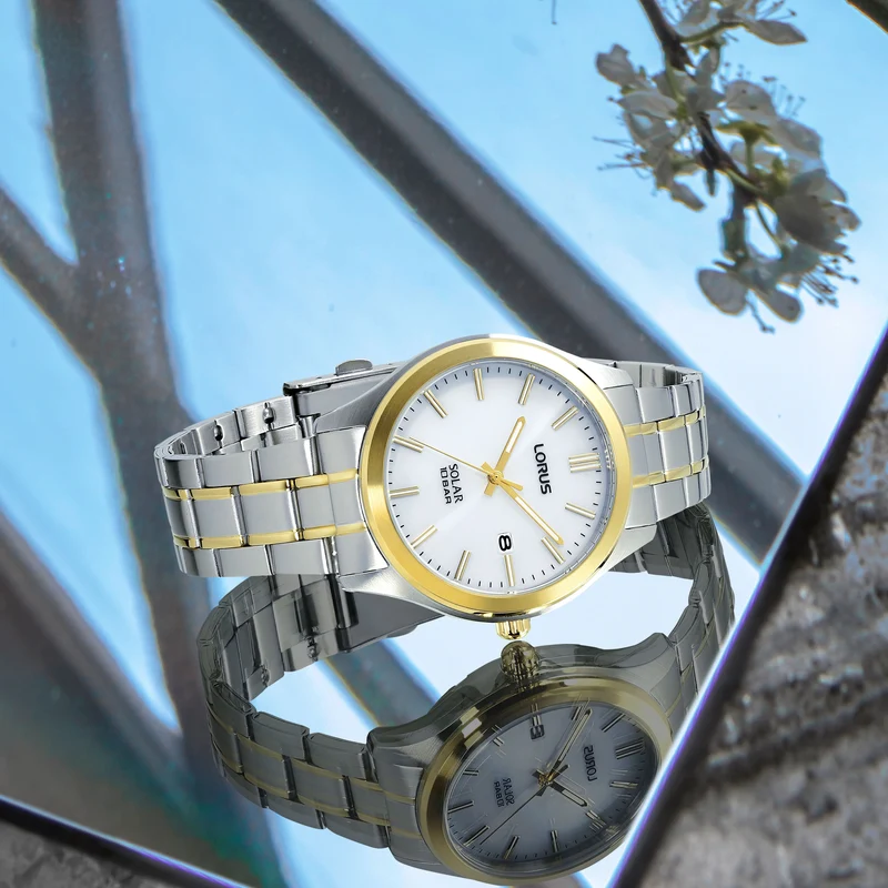 Lorus Sports RX394AX9 Herrenuhr Weiß • Solar-Uhrwerk • 10 BAR Wasserdicht