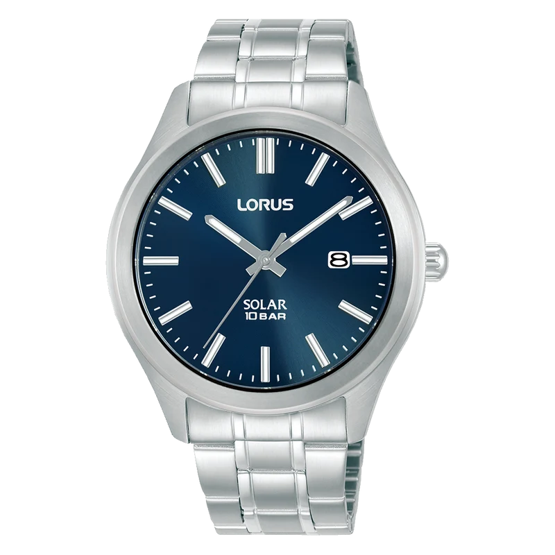 Lorus Sports RX389AX9 Herrenuhr Solar • Mineralglas • Edelstahlarmband