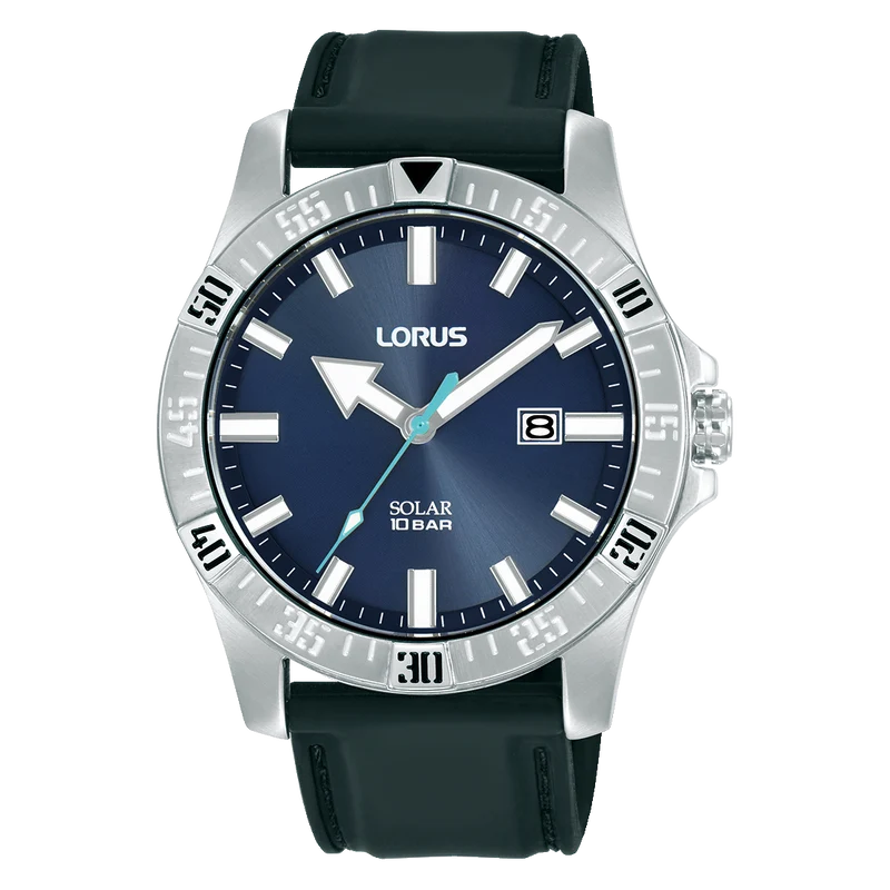 Lorus Sports RX383AX9 Herrenuhr Dunkelblau • Solarbetrieb • 10 ATM Wasserdicht