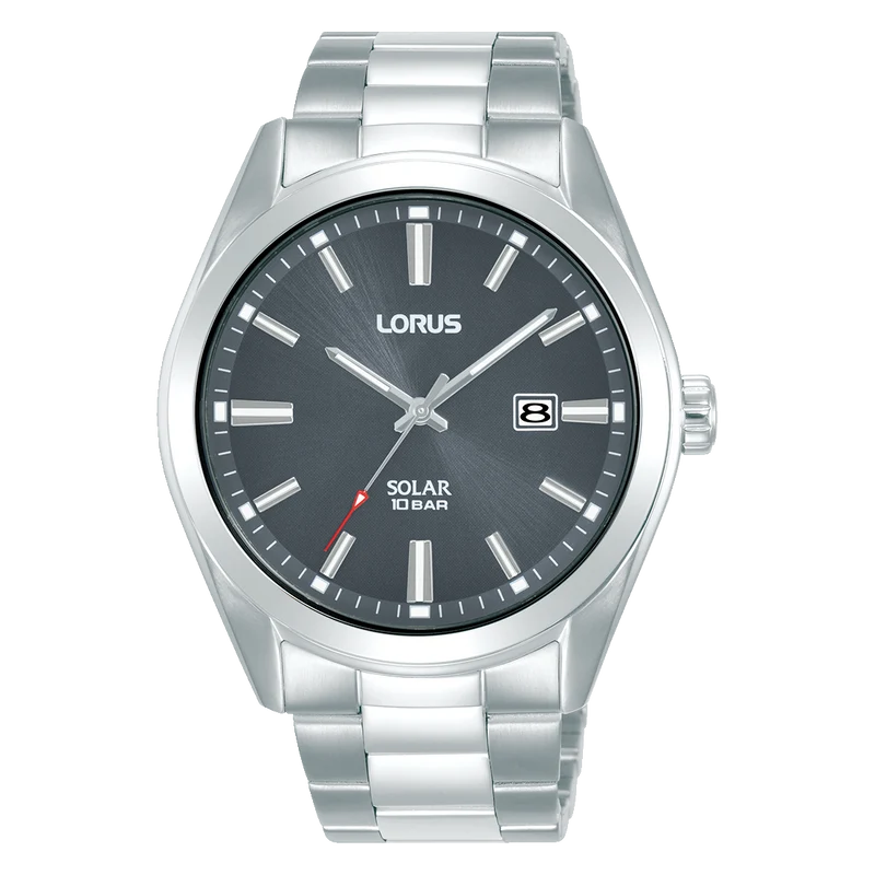 Lorus Sports RX333AX9 Herrenuhr Anthrazit • Solarwerk • Mineralglas