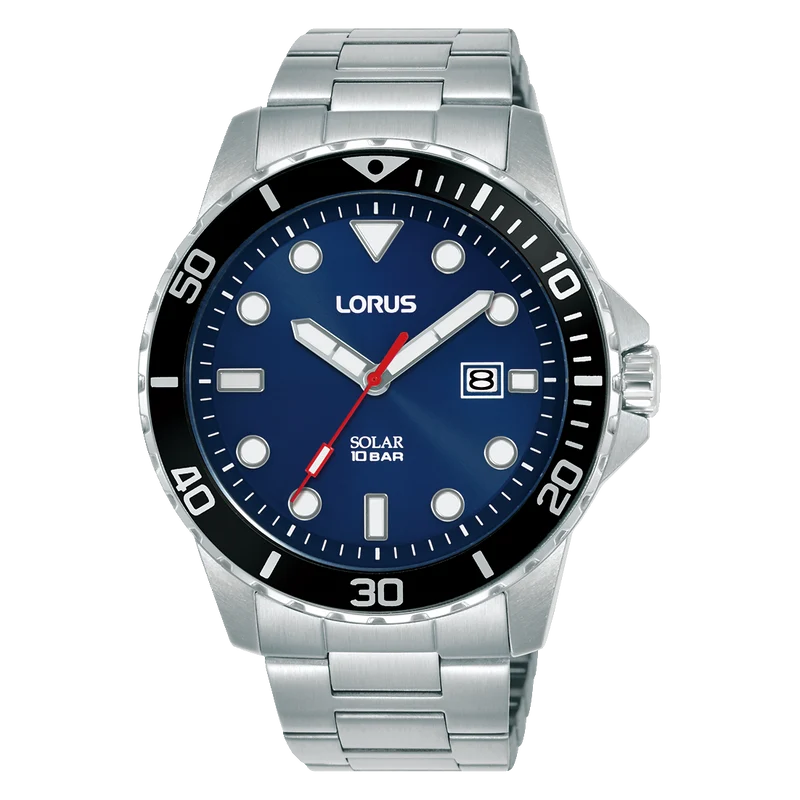 Lorus Sport RX303BX9 Herren Armbanduhr • Solarbetrieb • Mineralglas