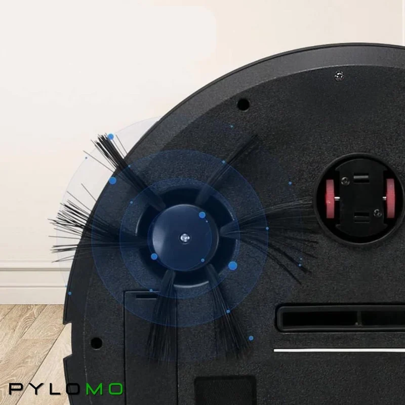Robotstofzuiger met Dweilfunctie Zwart Wit voor Harde Vloeren Tapijt Dierenharen Stil Compact Design | Sansoti
