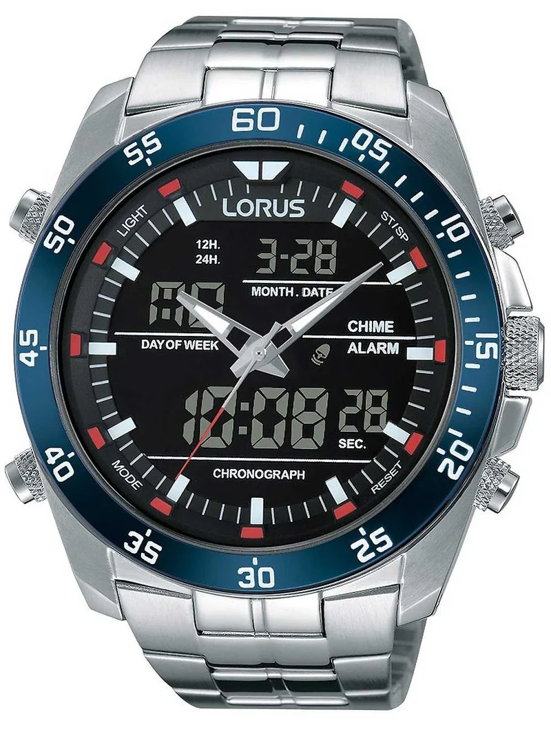Lorus RW623AX5 Herren Armbanduhr • Analog-Digital Chronograph • 10 bar Wasserdicht
