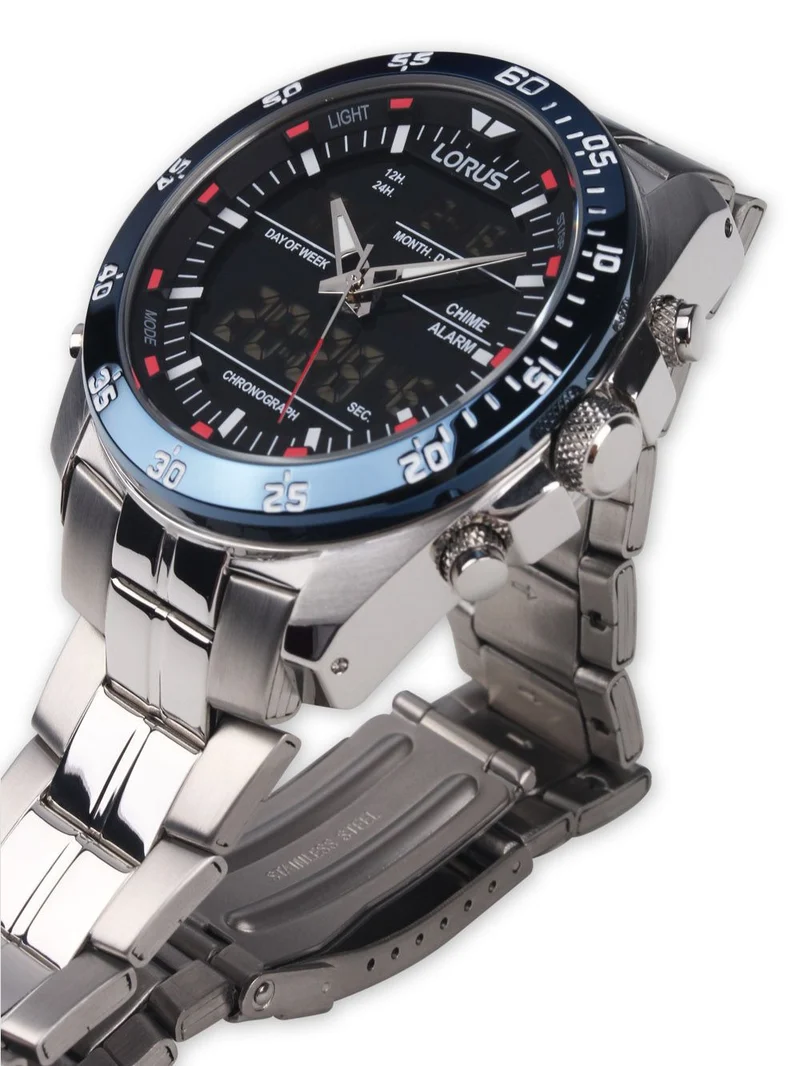 Lorus RW623AX5 Herren Armbanduhr • Analog-Digital Chronograph • 10 bar Wasserdicht