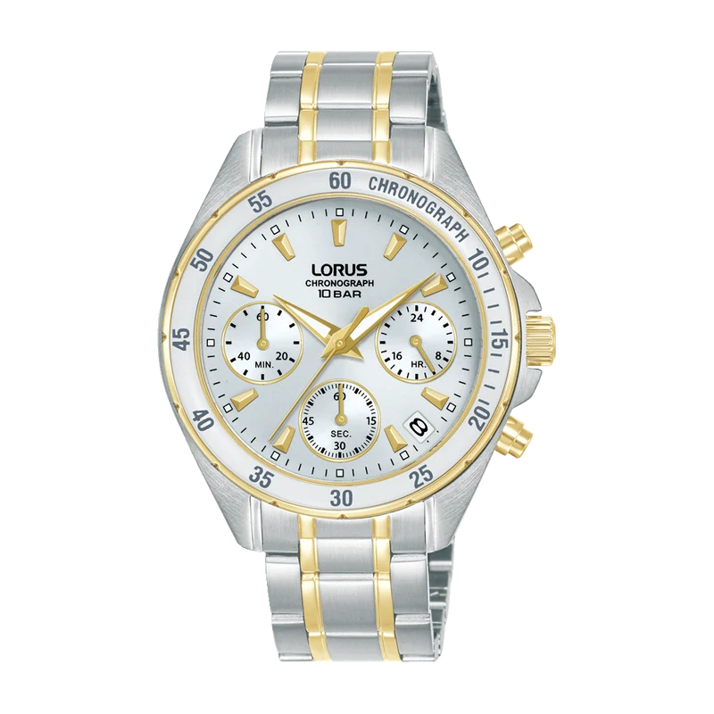 Lorus Sport RT360LX9 Damen Armbanduhr Silber • Chronograph • Mineralglas