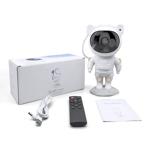 Astronaut Sterrenprojector LED Ruimtevaart Nachtlampje met Afstandsbediening en Timer | Sansoti