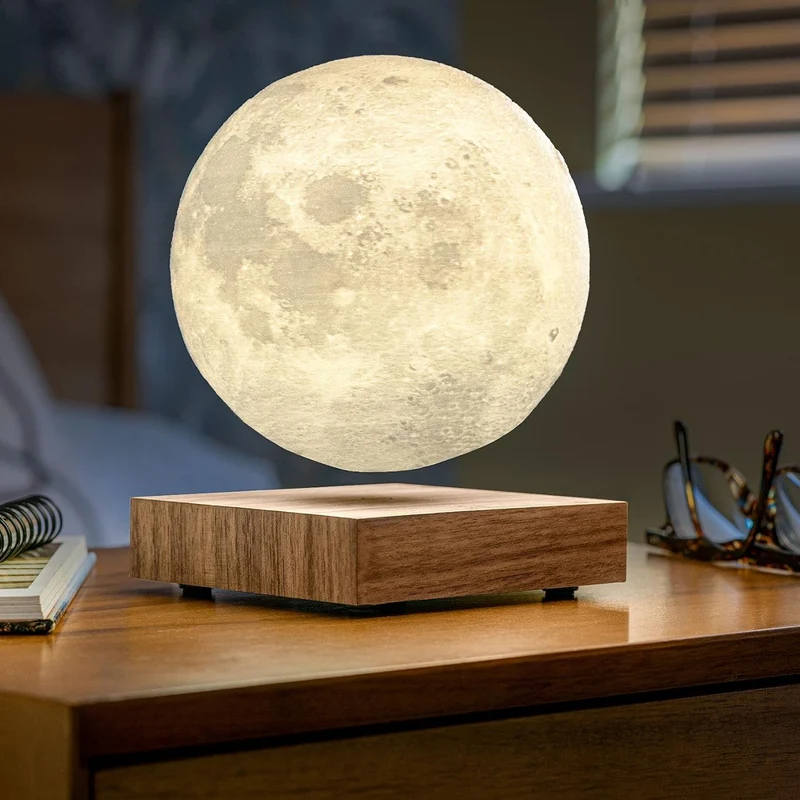 Zwevende Maanlamp met Magnetische Levitatie en 3D-Print Oppervlak 15cm | Sansoti