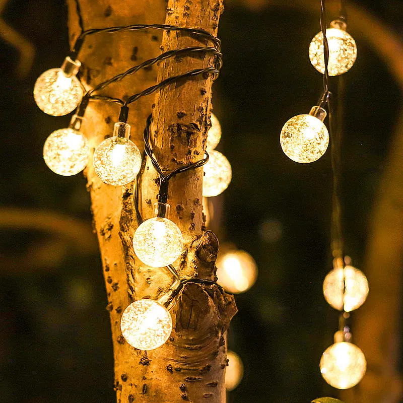 Zonne-energie Fonkelende Tuinverlichting 10 Meter LED Snoer Waterdicht IP65 Buitenverlichting Sfeerlampen voor Tuin Terras en Balkon | Sansoti