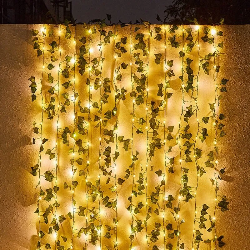 Zonne-energie Klimop Lichtslinger voor Tuin en Terras | Sansoti