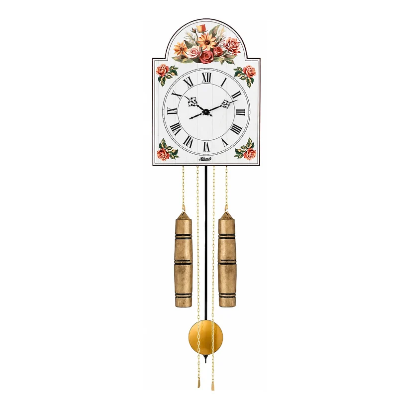 Hermle Wanduhr 62x29x21 cm Holz • Mechanisches Uhrwerk • Halbstundenschlag